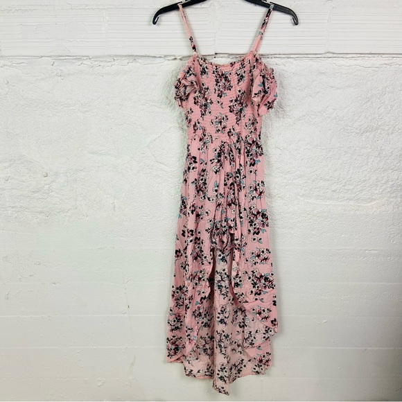 No Boundaries Pink Floral off the shoulder romper Dress size medium - Picture 1 of 17